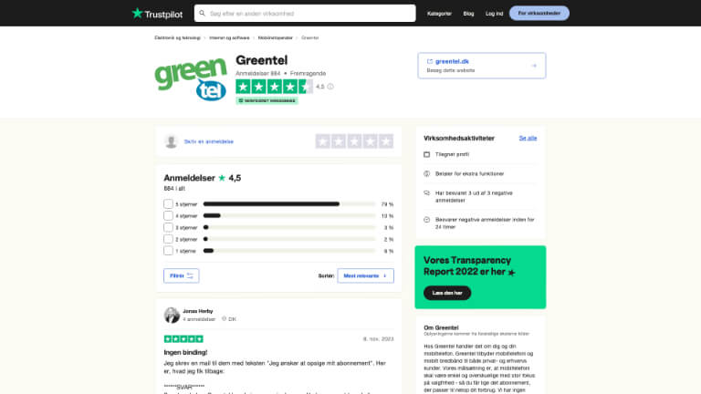 Greentel trustpilot